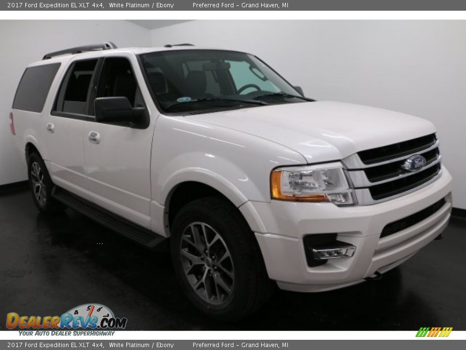 2017 Ford Expedition EL XLT 4x4 White Platinum / Ebony Photo #12