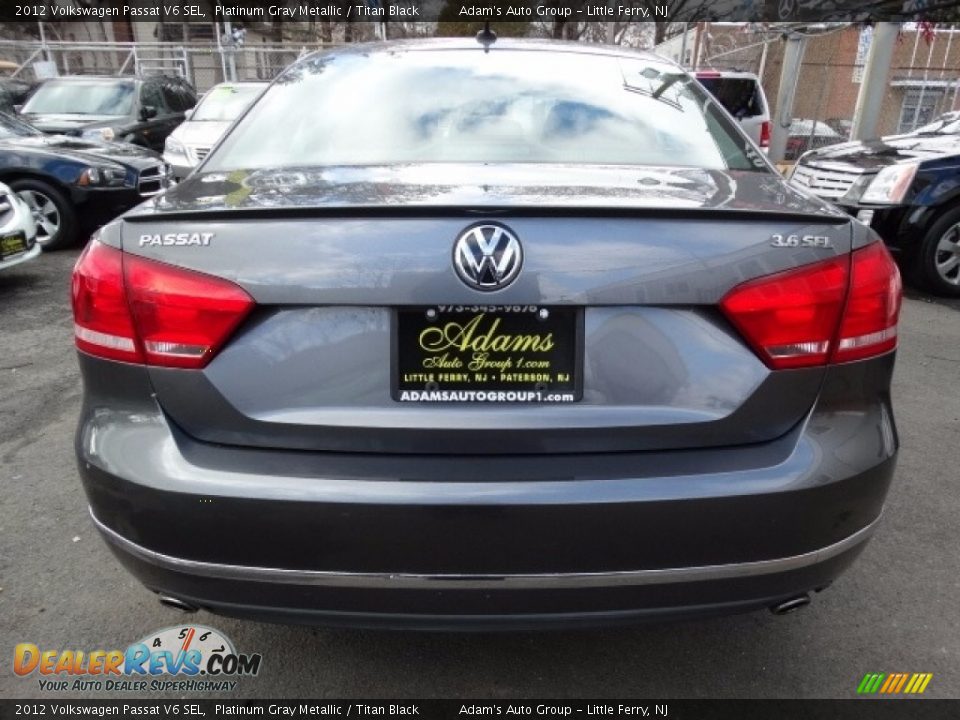 2012 Volkswagen Passat V6 SEL Platinum Gray Metallic / Titan Black Photo #5