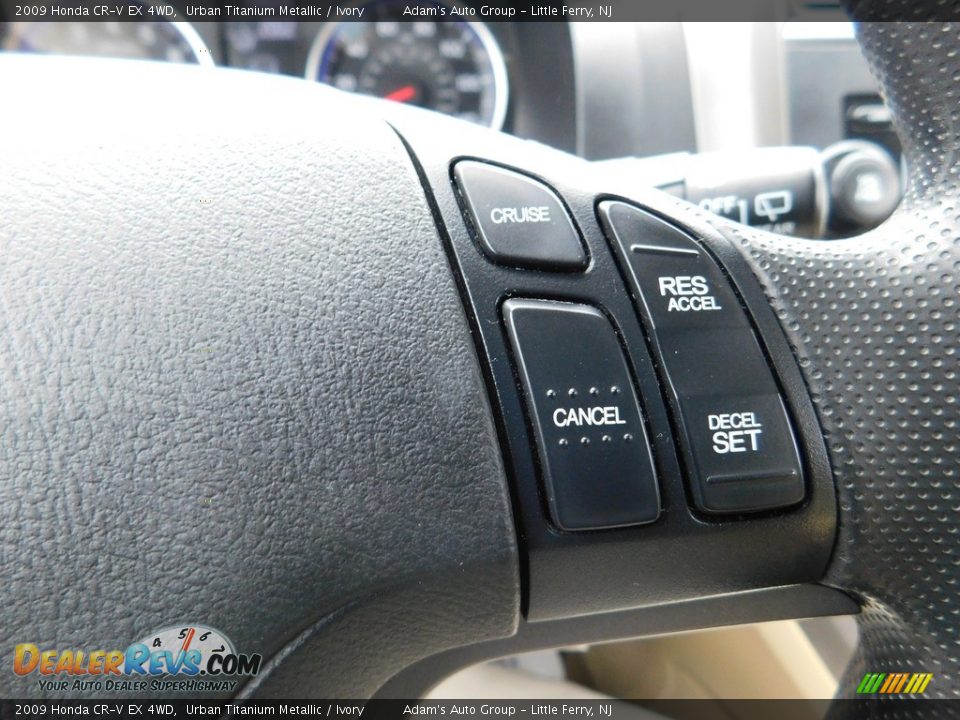 2009 Honda CR-V EX 4WD Urban Titanium Metallic / Ivory Photo #16