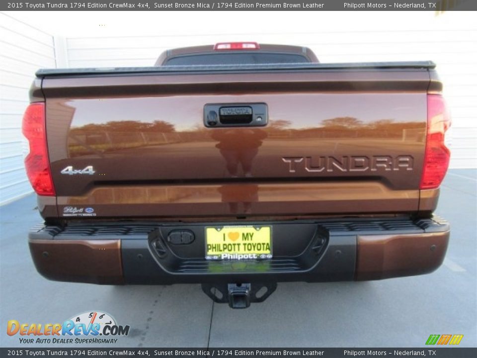 2015 Toyota Tundra 1794 Edition CrewMax 4x4 Sunset Bronze Mica / 1794 Edition Premium Brown Leather Photo #8