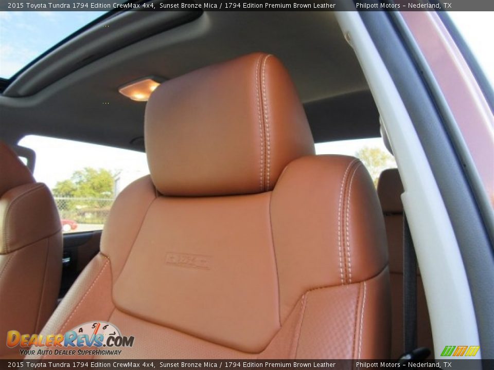 2015 Toyota Tundra 1794 Edition CrewMax 4x4 Sunset Bronze Mica / 1794 Edition Premium Brown Leather Photo #16