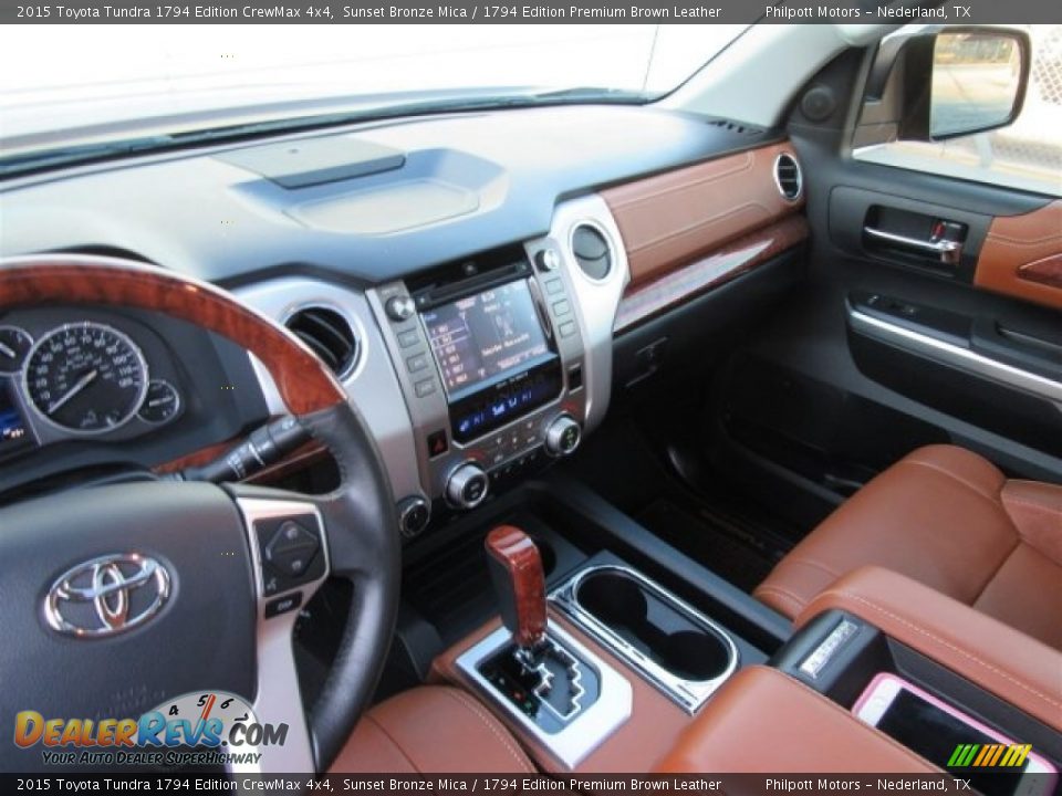 2015 Toyota Tundra 1794 Edition CrewMax 4x4 Sunset Bronze Mica / 1794 Edition Premium Brown Leather Photo #17