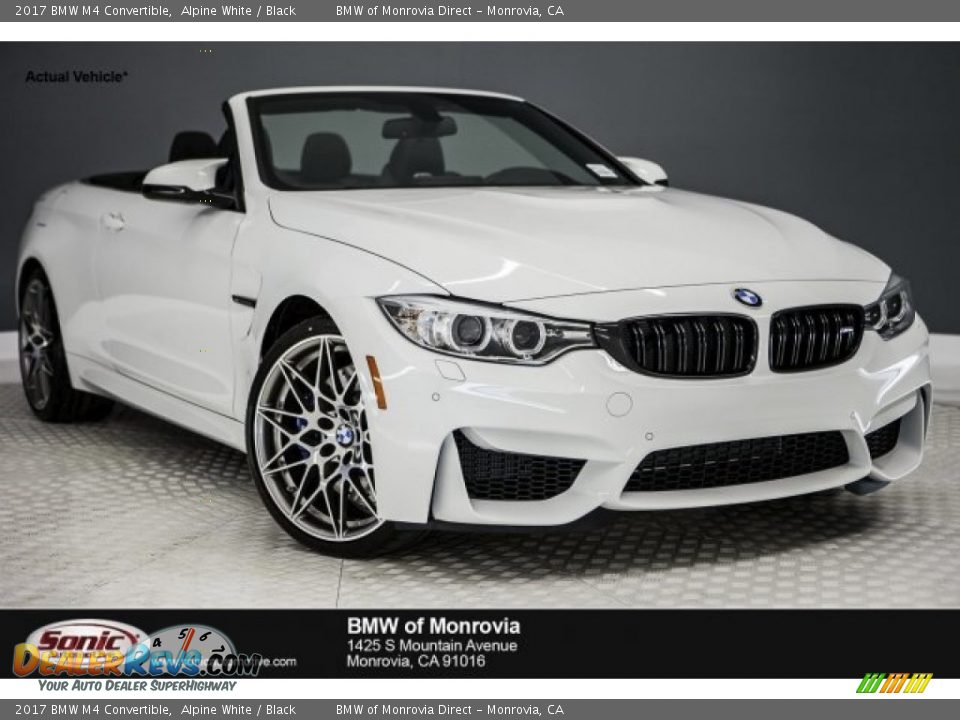 2017 BMW M4 Convertible Alpine White / Black Photo #1