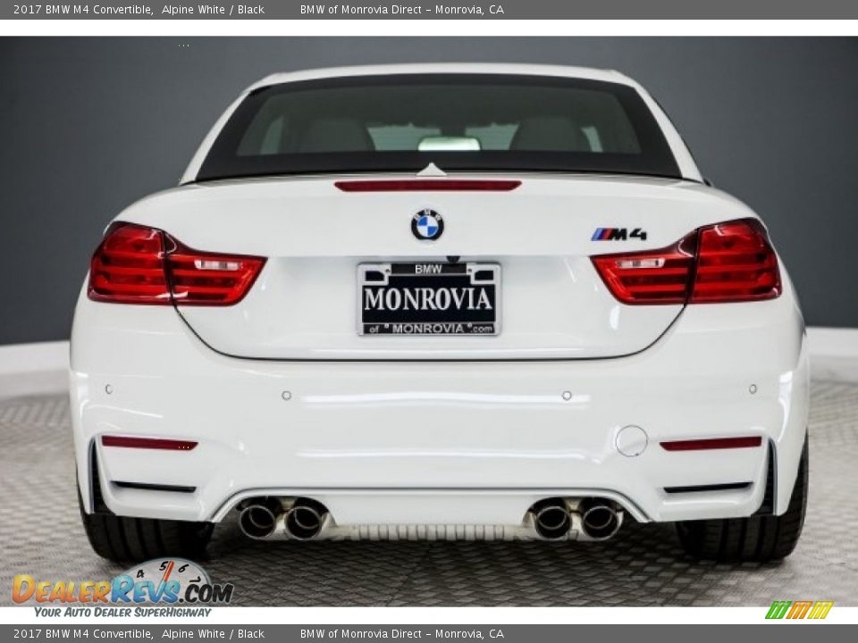 2017 BMW M4 Convertible Alpine White / Black Photo #4