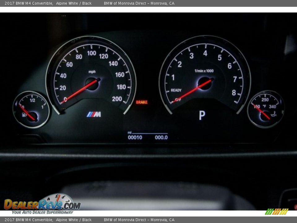 2017 BMW M4 Convertible Gauges Photo #7