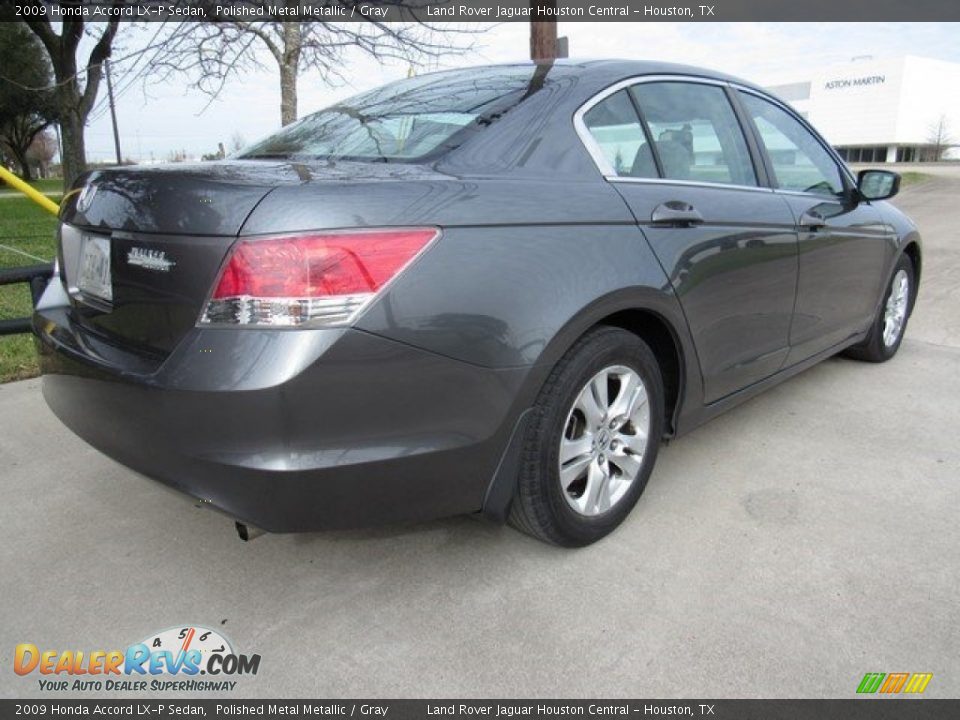 2009 Honda Accord LX-P Sedan Polished Metal Metallic / Gray Photo #7