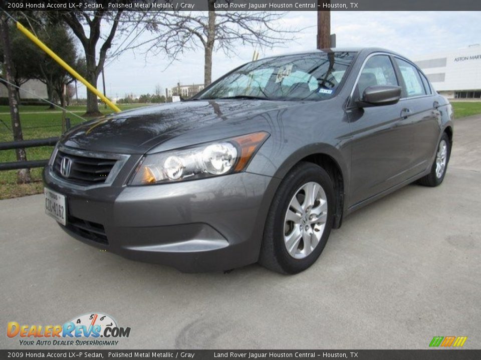 2009 Honda Accord LX-P Sedan Polished Metal Metallic / Gray Photo #8