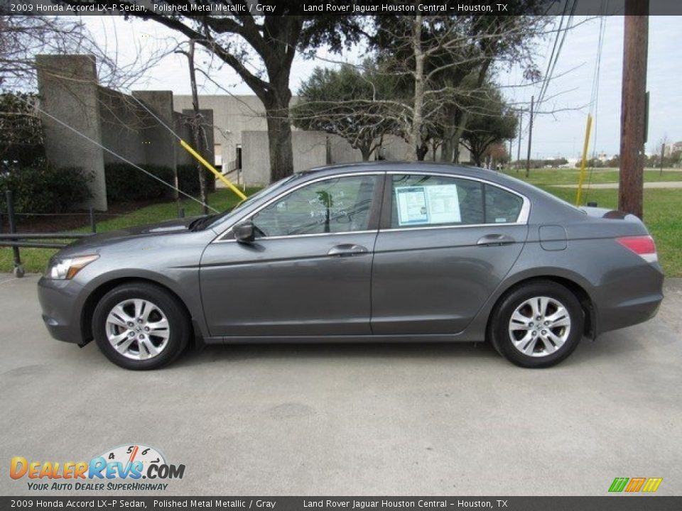 2009 Honda Accord LX-P Sedan Polished Metal Metallic / Gray Photo #9