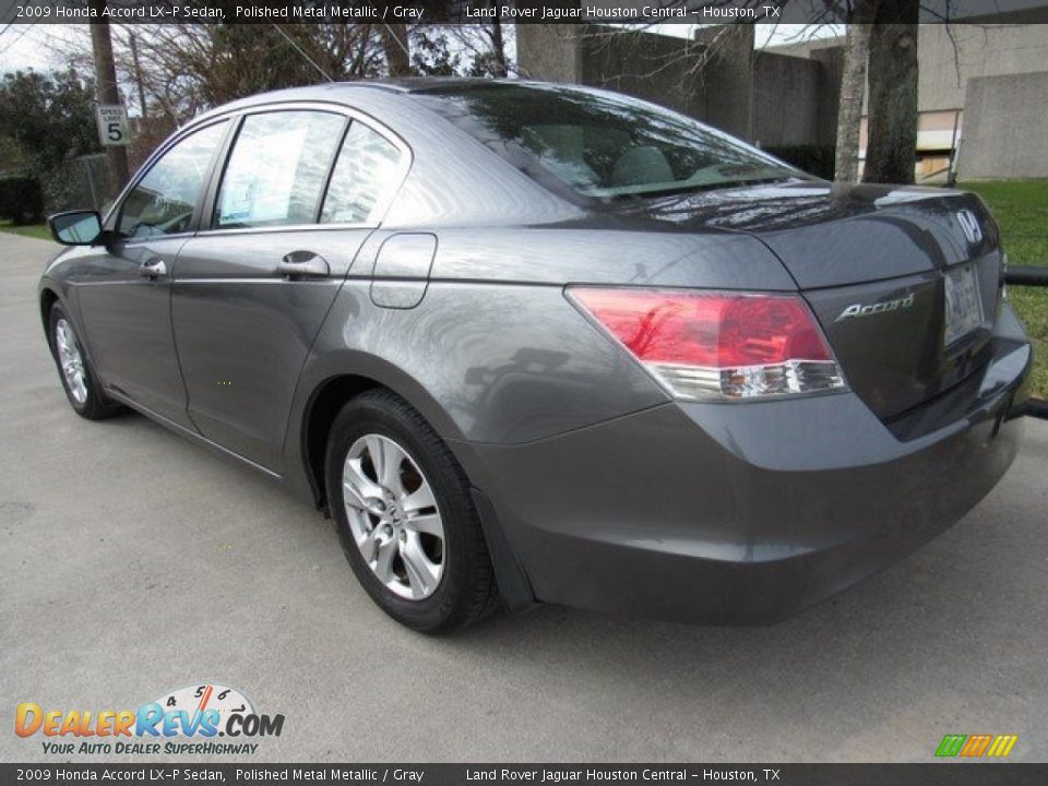 2009 Honda Accord LX-P Sedan Polished Metal Metallic / Gray Photo #10
