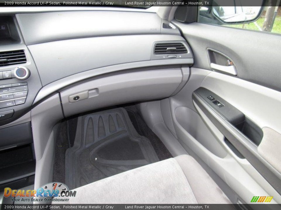 2009 Honda Accord LX-P Sedan Polished Metal Metallic / Gray Photo #12