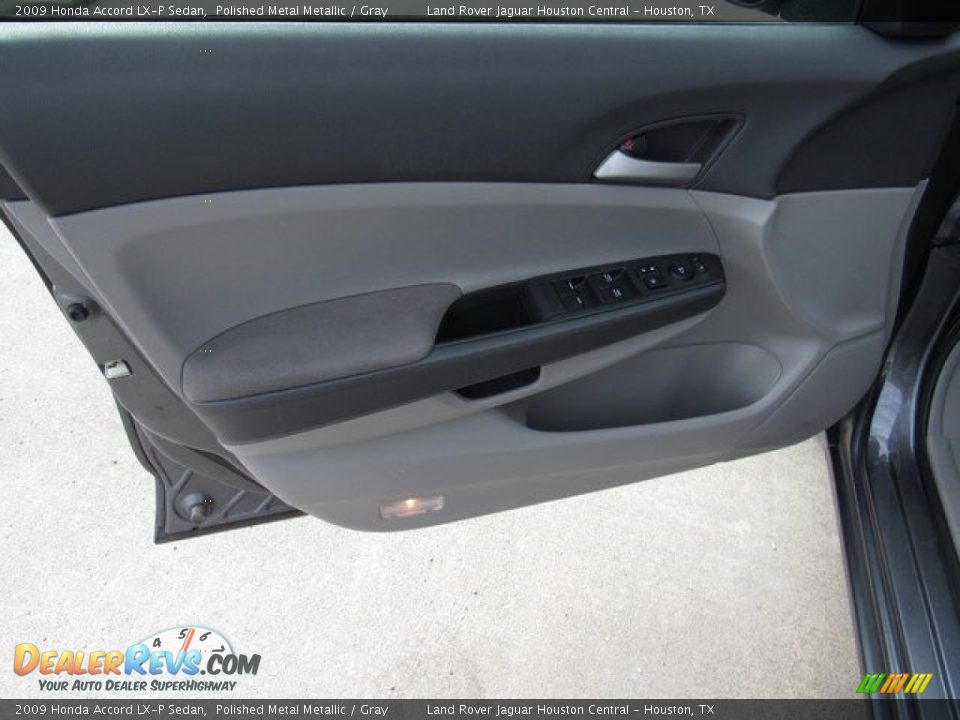 2009 Honda Accord LX-P Sedan Polished Metal Metallic / Gray Photo #18