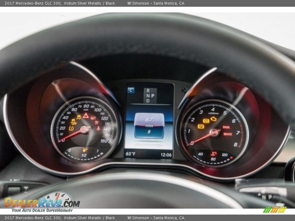 2017 Mercedes-Benz GLC 300 Iridium Silver Metallic / Black Photo #7