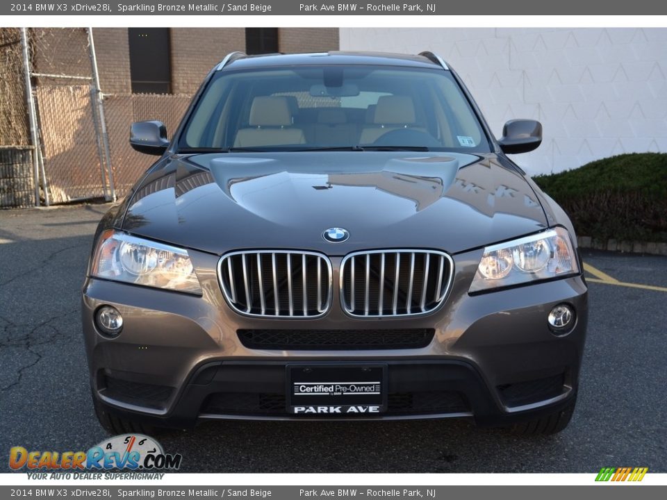 2014 BMW X3 xDrive28i Sparkling Bronze Metallic / Sand Beige Photo #7