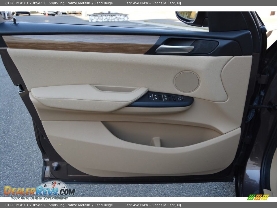 2014 BMW X3 xDrive28i Sparkling Bronze Metallic / Sand Beige Photo #8