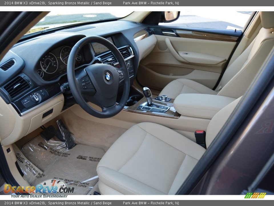 2014 BMW X3 xDrive28i Sparkling Bronze Metallic / Sand Beige Photo #10