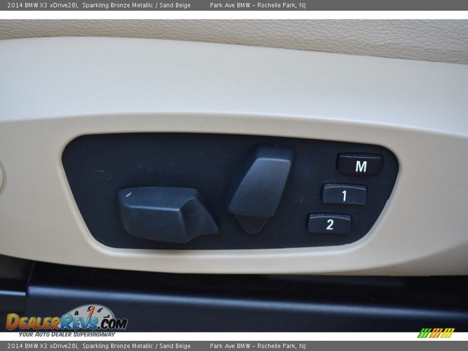 2014 BMW X3 xDrive28i Sparkling Bronze Metallic / Sand Beige Photo #12