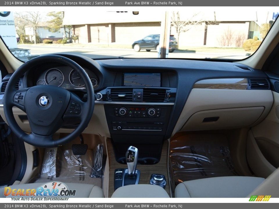 2014 BMW X3 xDrive28i Sparkling Bronze Metallic / Sand Beige Photo #15