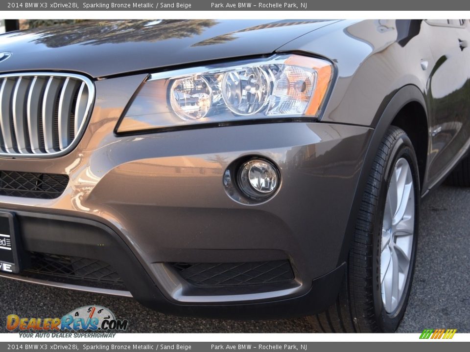 2014 BMW X3 xDrive28i Sparkling Bronze Metallic / Sand Beige Photo #31