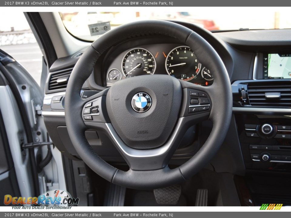 2017 BMW X3 xDrive28i Glacier Silver Metallic / Black Photo #18