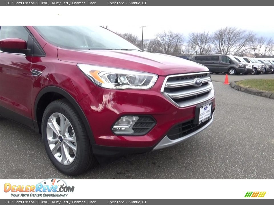 2017 Ford Escape SE 4WD Ruby Red / Charcoal Black Photo #28