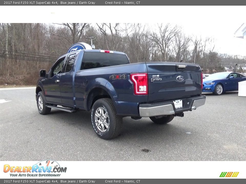 2017 Ford F150 XLT SuperCab 4x4 Blue Jeans / Earth Gray Photo #5