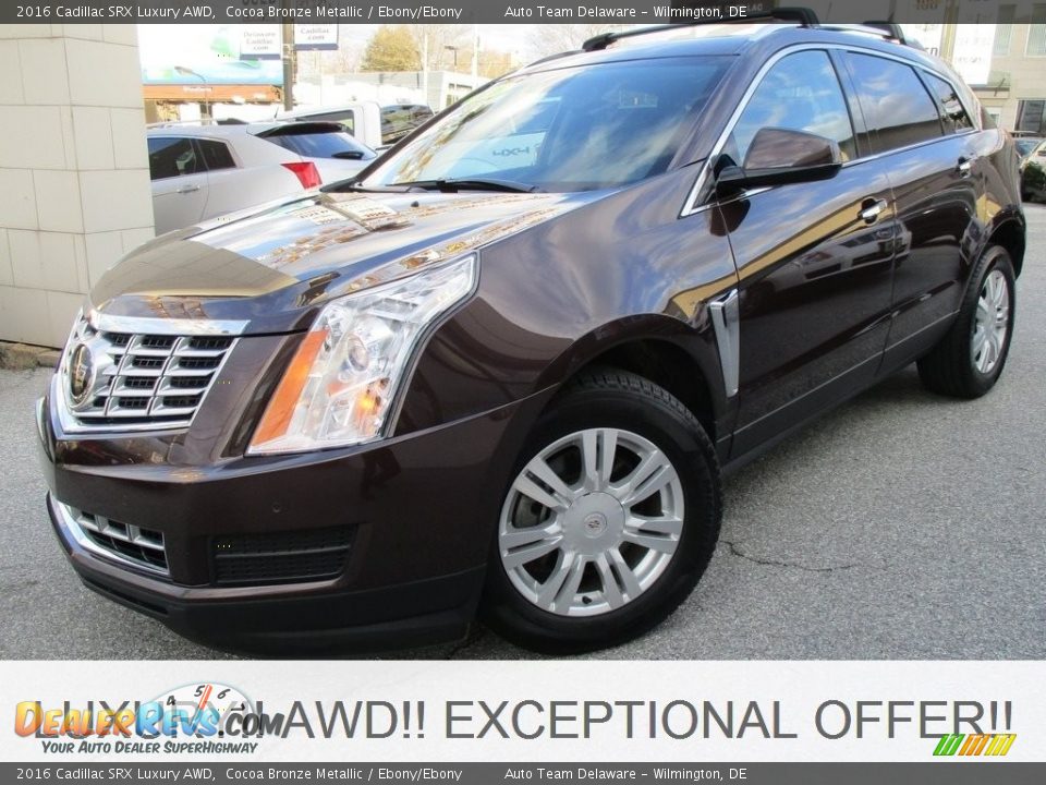 2016 Cadillac SRX Luxury AWD Cocoa Bronze Metallic / Ebony/Ebony Photo #1