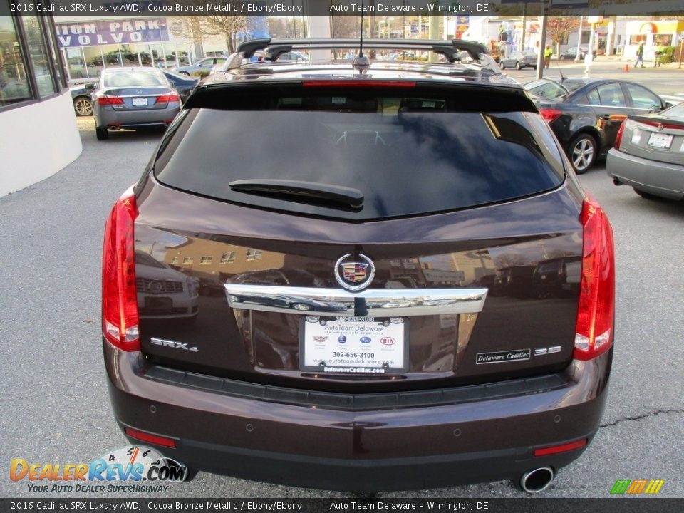 2016 Cadillac SRX Luxury AWD Cocoa Bronze Metallic / Ebony/Ebony Photo #5