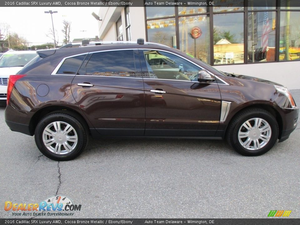 2016 Cadillac SRX Luxury AWD Cocoa Bronze Metallic / Ebony/Ebony Photo #7