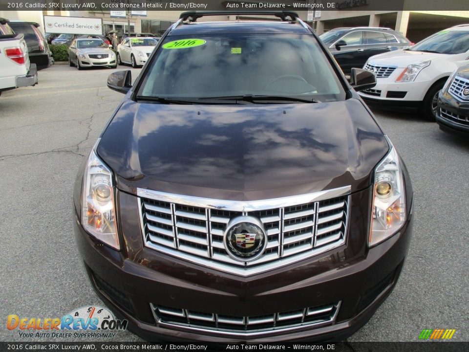 2016 Cadillac SRX Luxury AWD Cocoa Bronze Metallic / Ebony/Ebony Photo #9