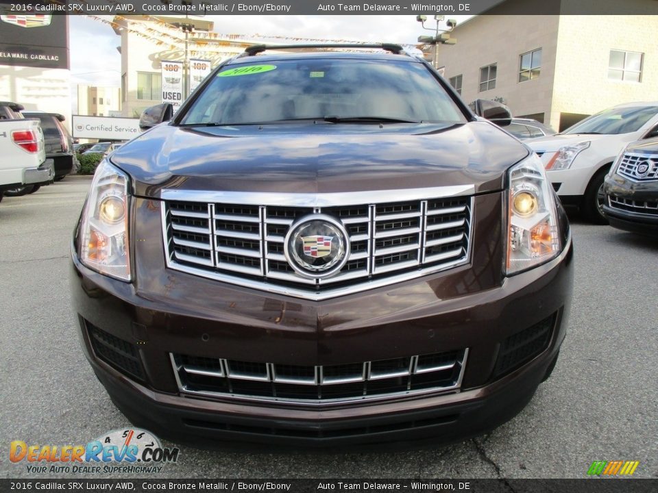 2016 Cadillac SRX Luxury AWD Cocoa Bronze Metallic / Ebony/Ebony Photo #10