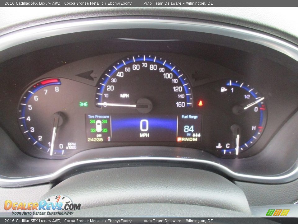 2016 Cadillac SRX Luxury AWD Cocoa Bronze Metallic / Ebony/Ebony Photo #14