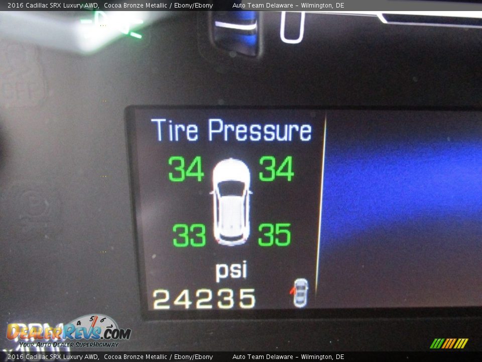 2016 Cadillac SRX Luxury AWD Cocoa Bronze Metallic / Ebony/Ebony Photo #15