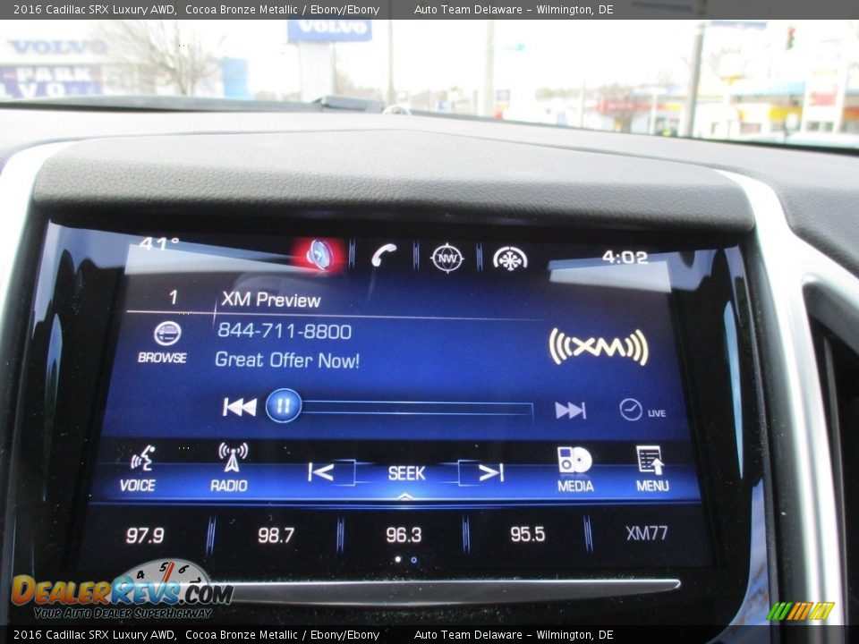 2016 Cadillac SRX Luxury AWD Cocoa Bronze Metallic / Ebony/Ebony Photo #17
