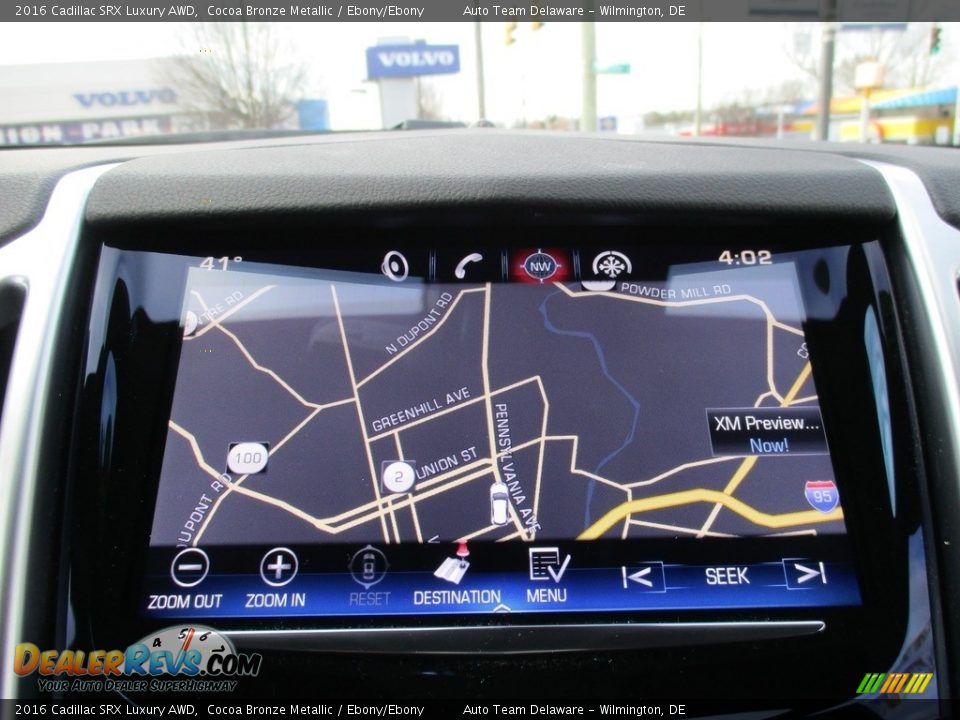 2016 Cadillac SRX Luxury AWD Cocoa Bronze Metallic / Ebony/Ebony Photo #19