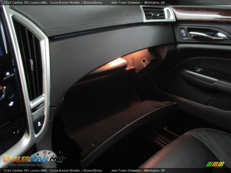 2016 Cadillac SRX Luxury AWD Cocoa Bronze Metallic / Ebony/Ebony Photo #25
