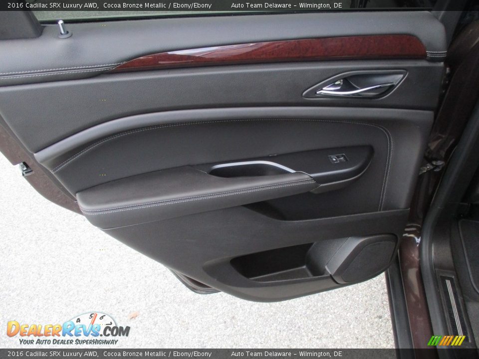 2016 Cadillac SRX Luxury AWD Cocoa Bronze Metallic / Ebony/Ebony Photo #34