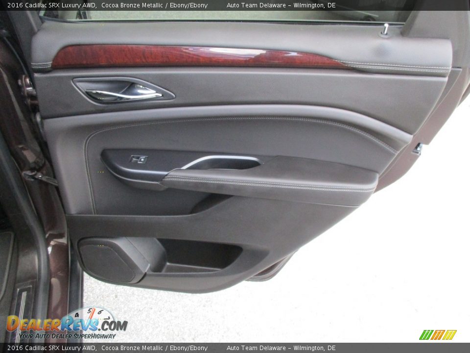 2016 Cadillac SRX Luxury AWD Cocoa Bronze Metallic / Ebony/Ebony Photo #35