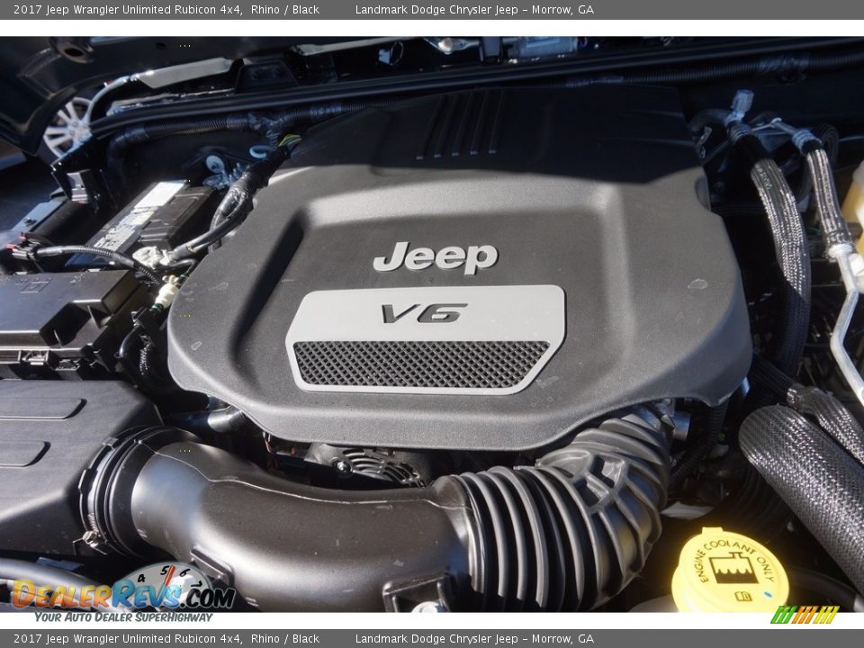 2017 Jeep Wrangler Unlimited Rubicon 4x4 Rhino / Black Photo #5