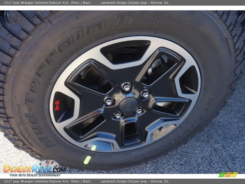2017 Jeep Wrangler Unlimited Rubicon 4x4 Rhino / Black Photo #6