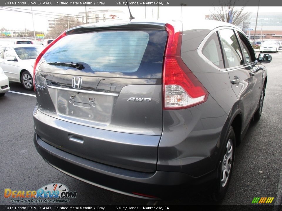 2014 Honda CR-V LX AWD Polished Metal Metallic / Gray Photo #6