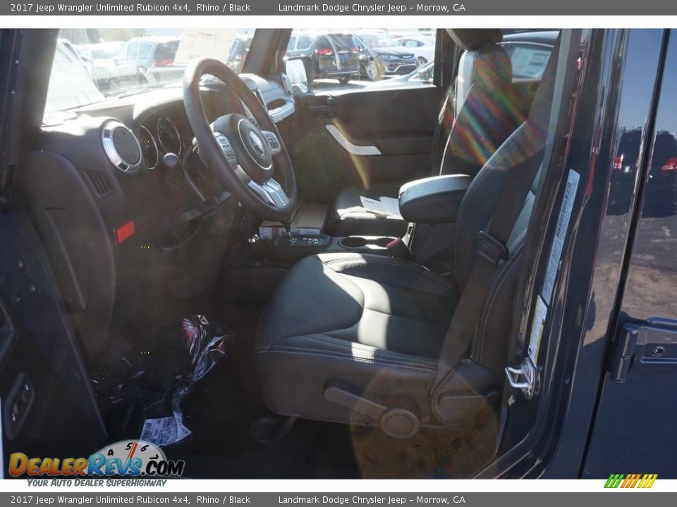 2017 Jeep Wrangler Unlimited Rubicon 4x4 Rhino / Black Photo #7