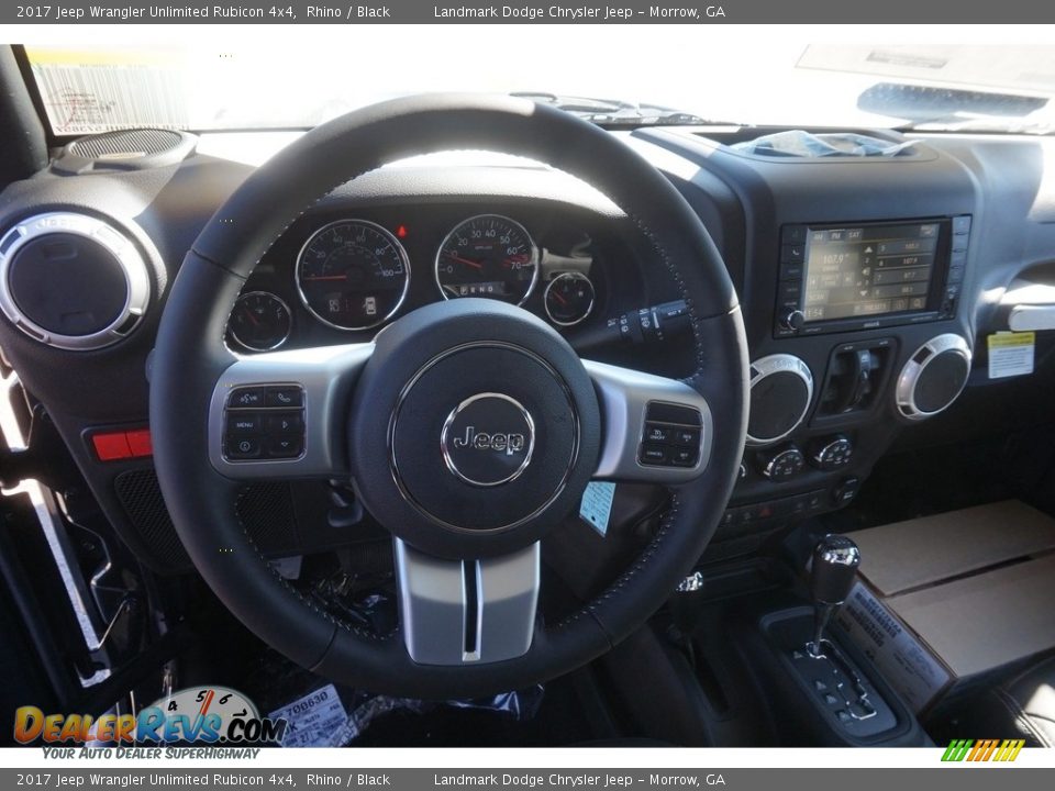 2017 Jeep Wrangler Unlimited Rubicon 4x4 Rhino / Black Photo #8
