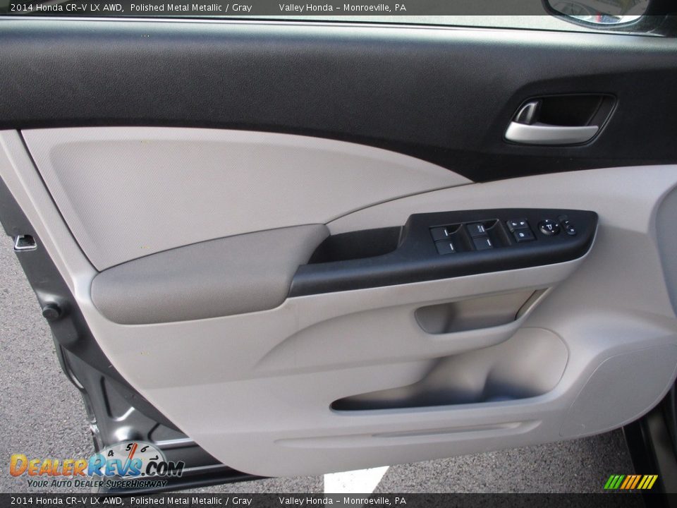 2014 Honda CR-V LX AWD Polished Metal Metallic / Gray Photo #11