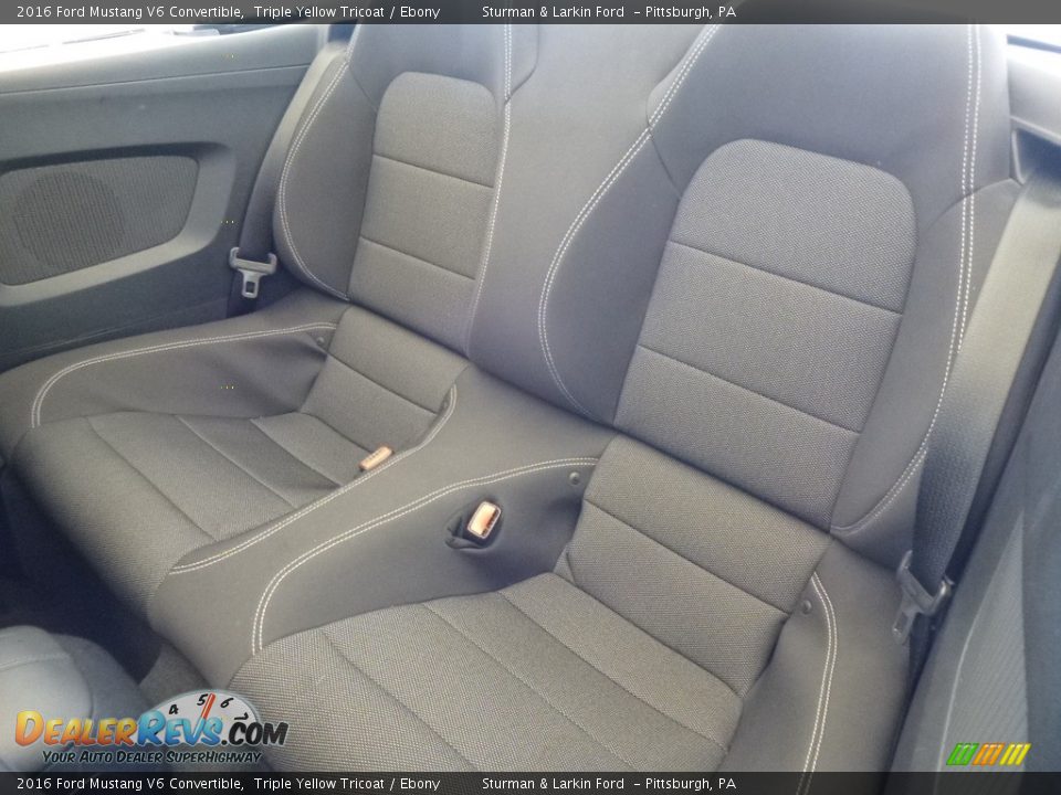 2016 Ford Mustang V6 Convertible Triple Yellow Tricoat / Ebony Photo #7