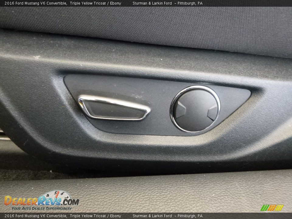 2016 Ford Mustang V6 Convertible Triple Yellow Tricoat / Ebony Photo #12