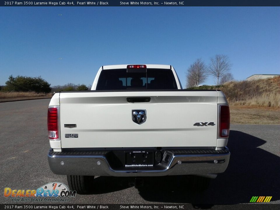 2017 Ram 3500 Laramie Mega Cab 4x4 Pearl White / Black Photo #7