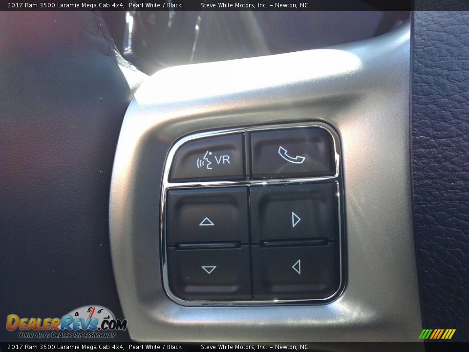 2017 Ram 3500 Laramie Mega Cab 4x4 Pearl White / Black Photo #15