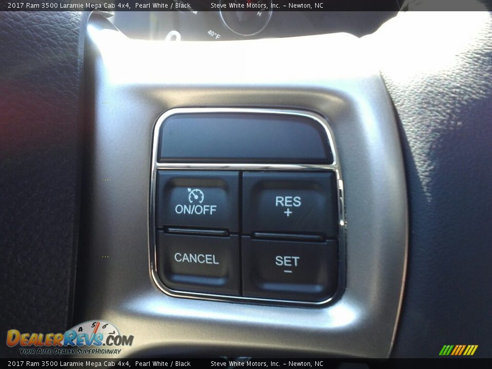 2017 Ram 3500 Laramie Mega Cab 4x4 Pearl White / Black Photo #16