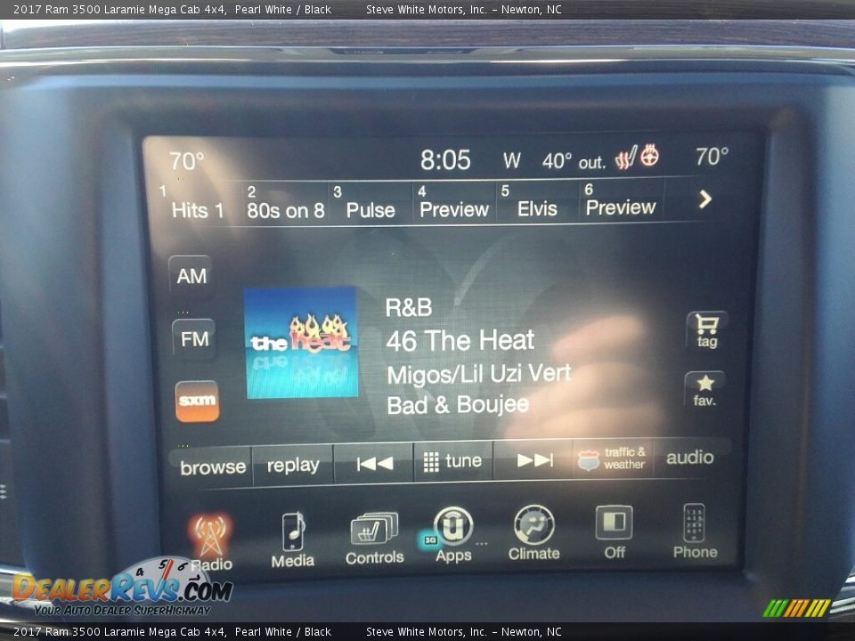 2017 Ram 3500 Laramie Mega Cab 4x4 Pearl White / Black Photo #18