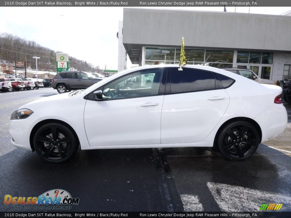 2016 Dodge Dart SXT Rallye Blacktop Bright White / Black/Ruby Red Photo #2